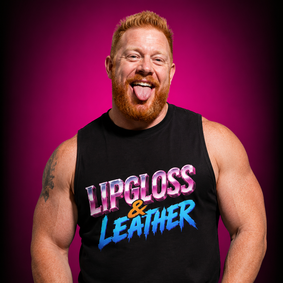 80s Anarchy: Lipgloss & Leather | Muscle Tee