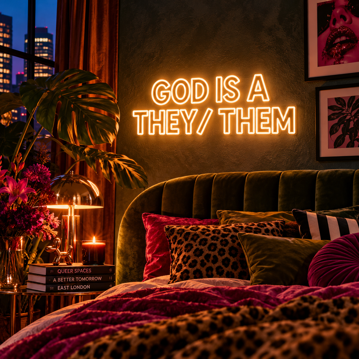 GOD is a They/Them | Neon Sign