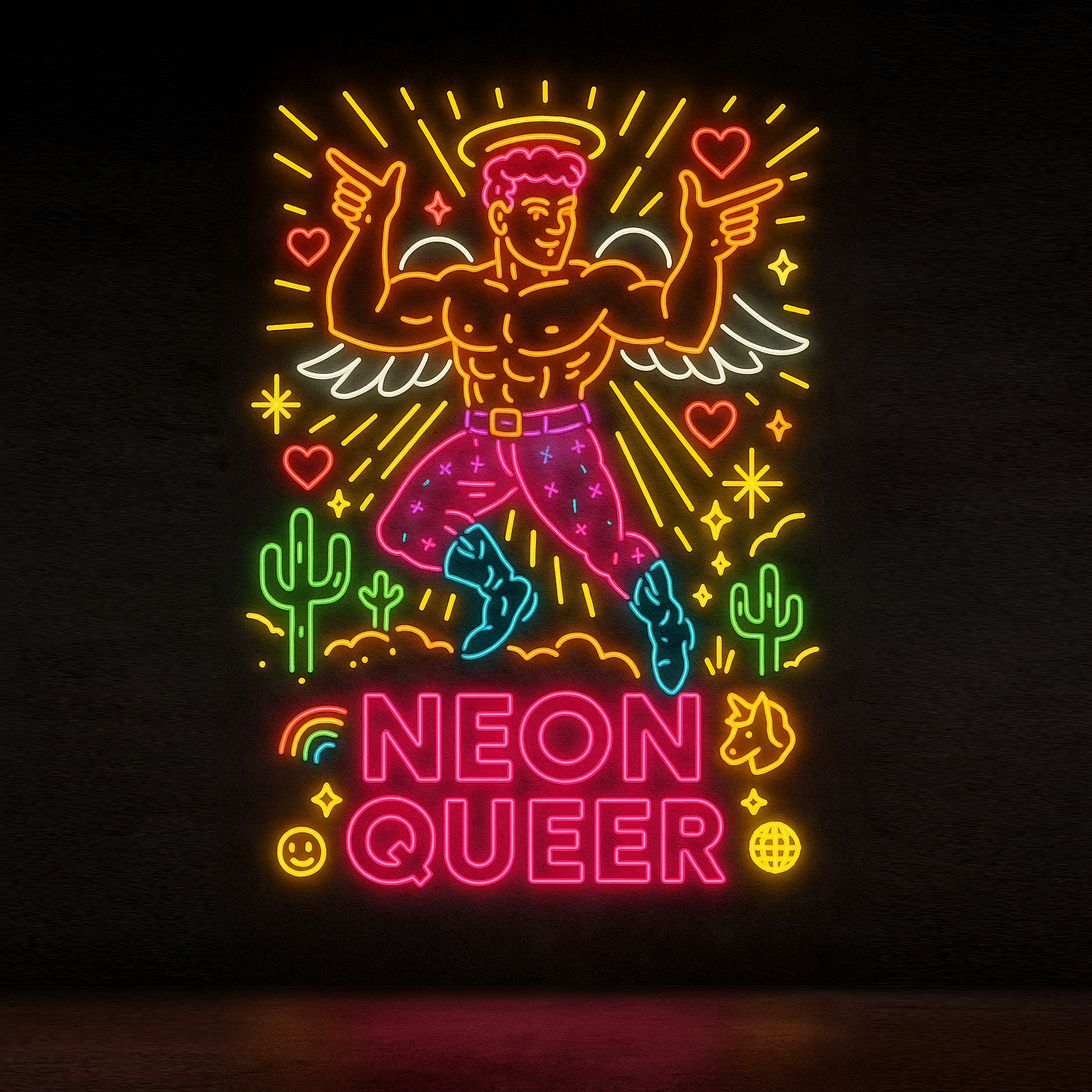 Neon Queer Angel