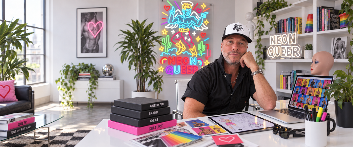 Nick in his East London studio