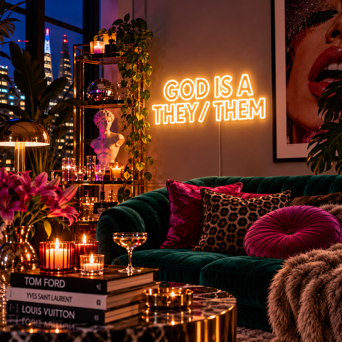 GOD is a They/Them | Neon Sign