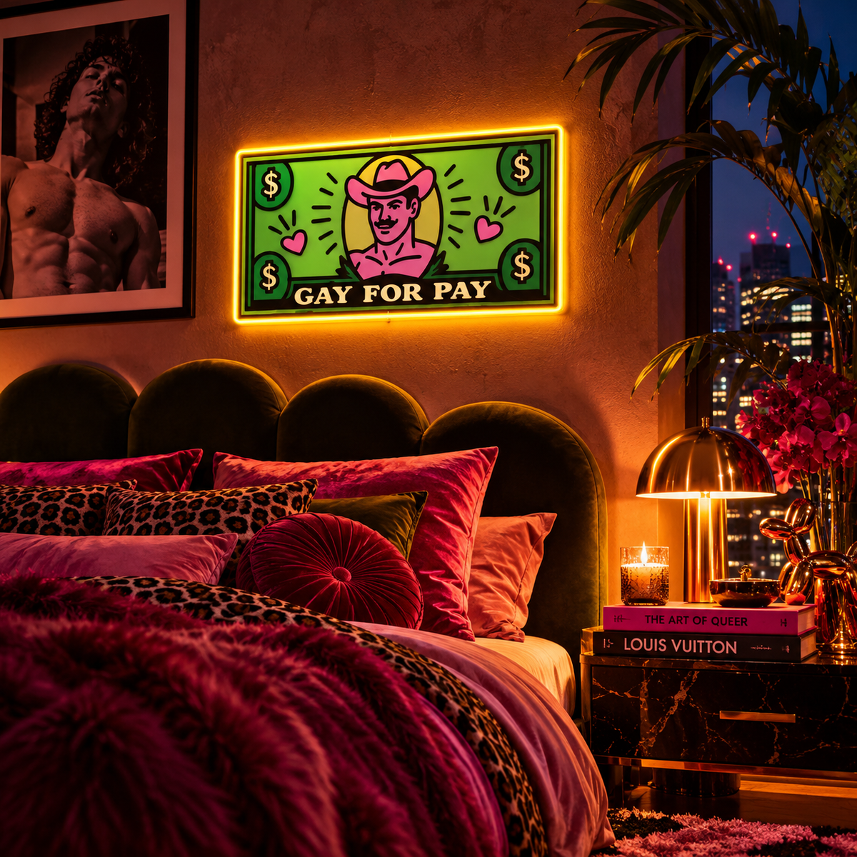 Gay For Pay | Neon Sign