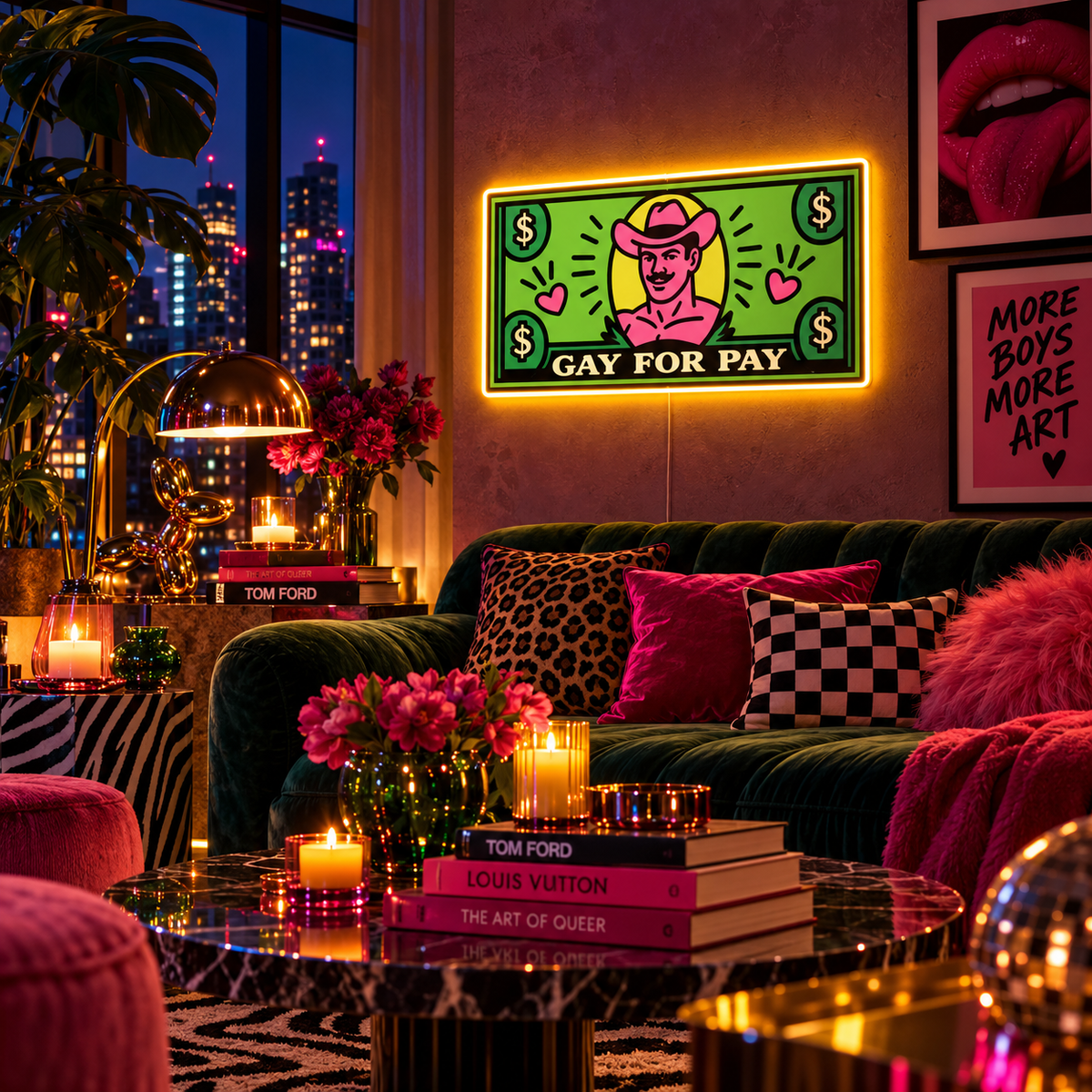 Gay For Pay | Neon Sign