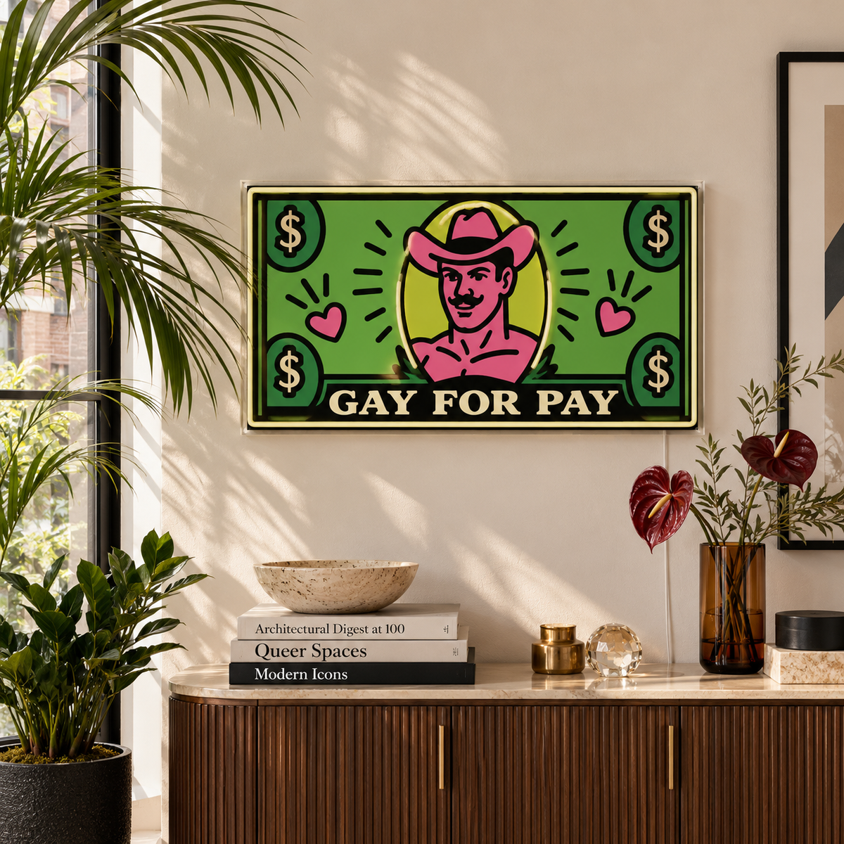 Gay For Pay | Neon Sign
