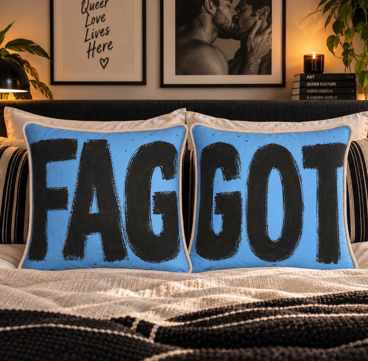FAGGOT | Silk Cushion Pair