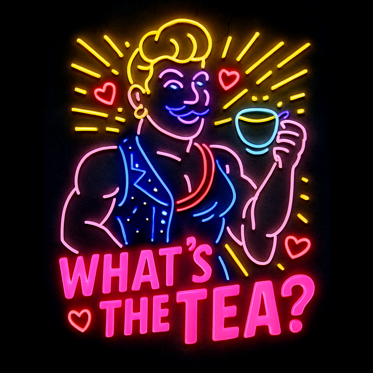 What's The Tea? | Neon Sign