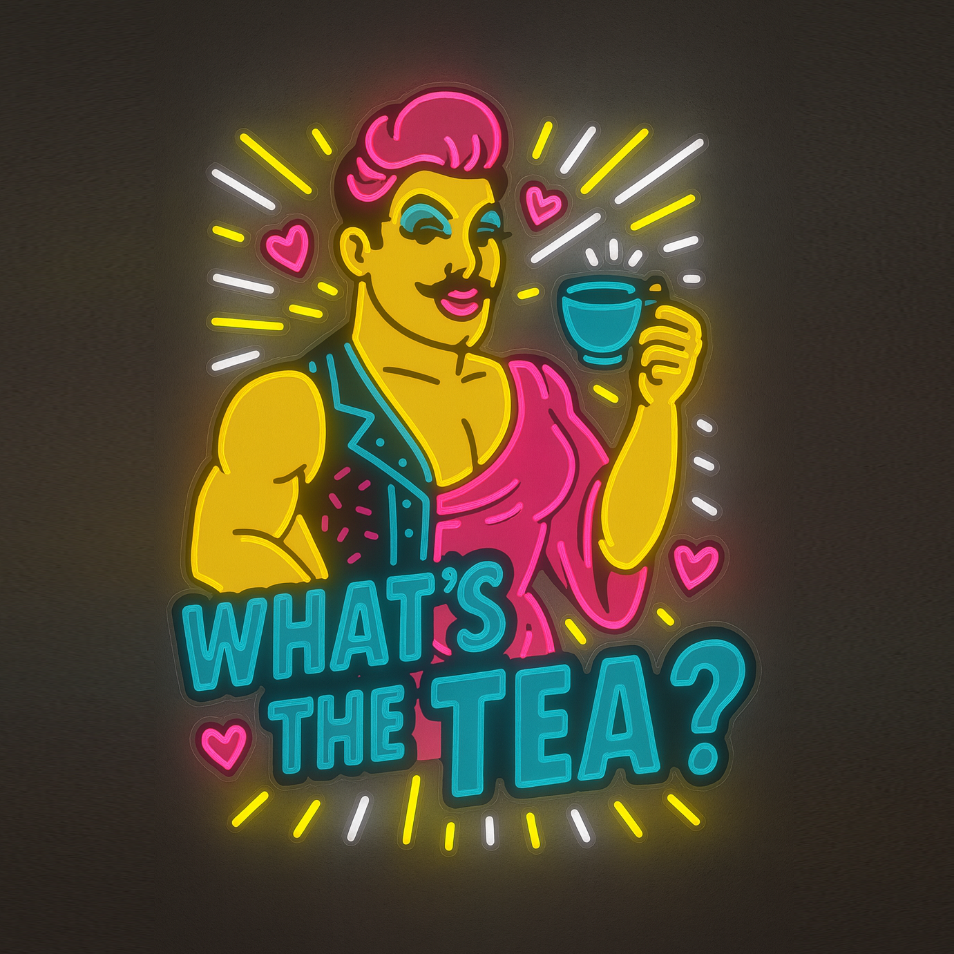 What's The Tea? | Neon Sign