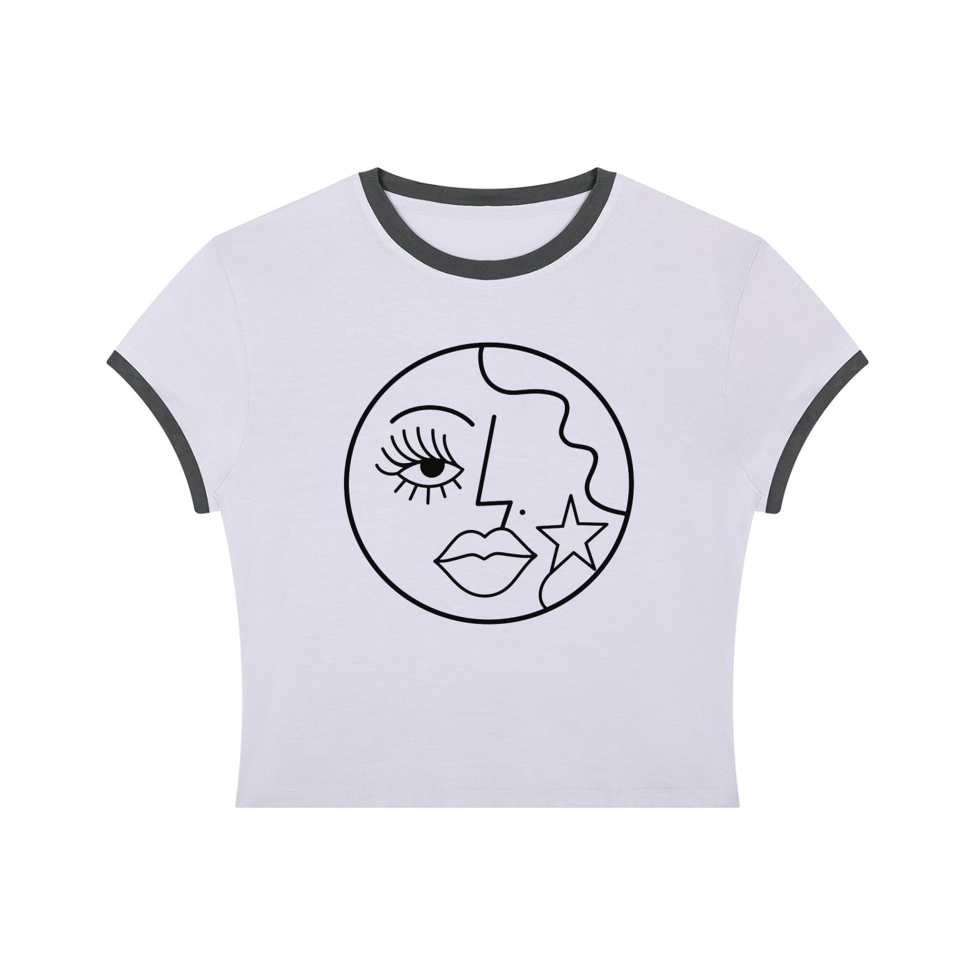 Faggy Queens: A | Crop Ringer Tee