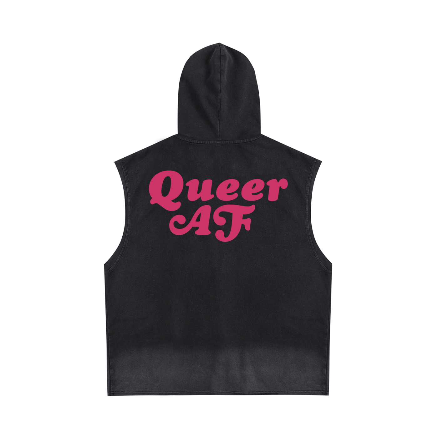Queer Quotes: Queer AF | Sleeveless Hoodie