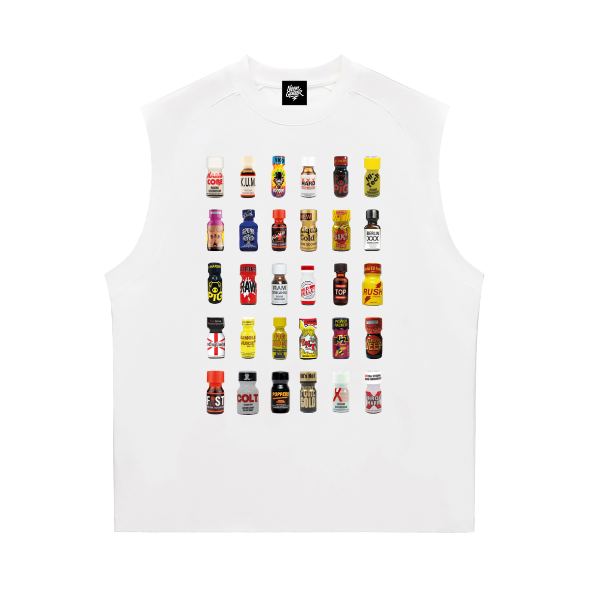 NeonQueer,PopperParadise,QueerFashion,LGBTQClothing,ClubCulture,StatementTank,QueerStyle,CampFashion,AlternativeStreetwear,GayStyle