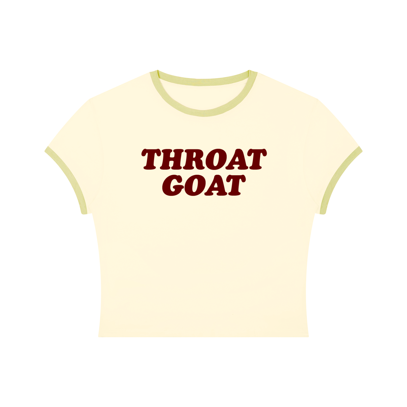 Queer Quotes: Throat Goat | Crop Ringer Tee