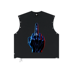 NeonQueer,CNTFlip,DistressedTankTop,EyeletTankTop,QueerFashion,LGBTQClothing,StatementClothing,AlternativeStreetwear,QueerStyle,Clubwear