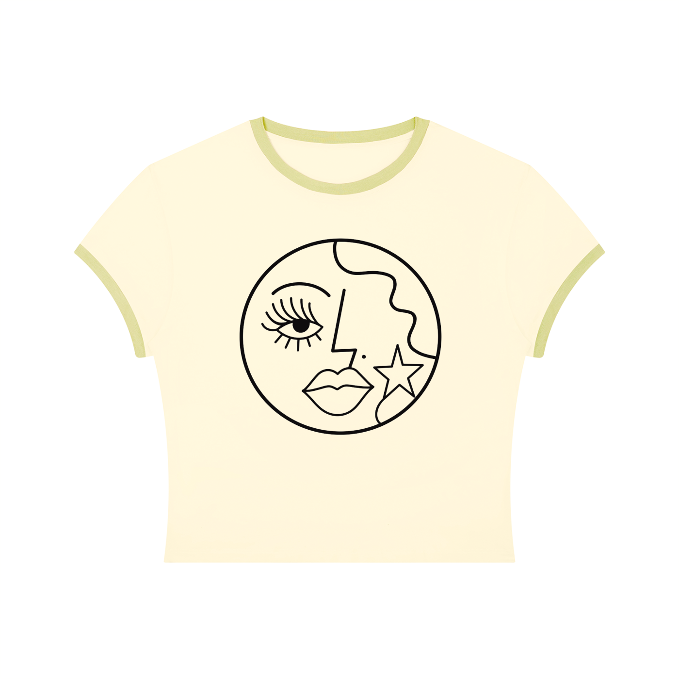 Faggy Queens: A | Crop Ringer Tee