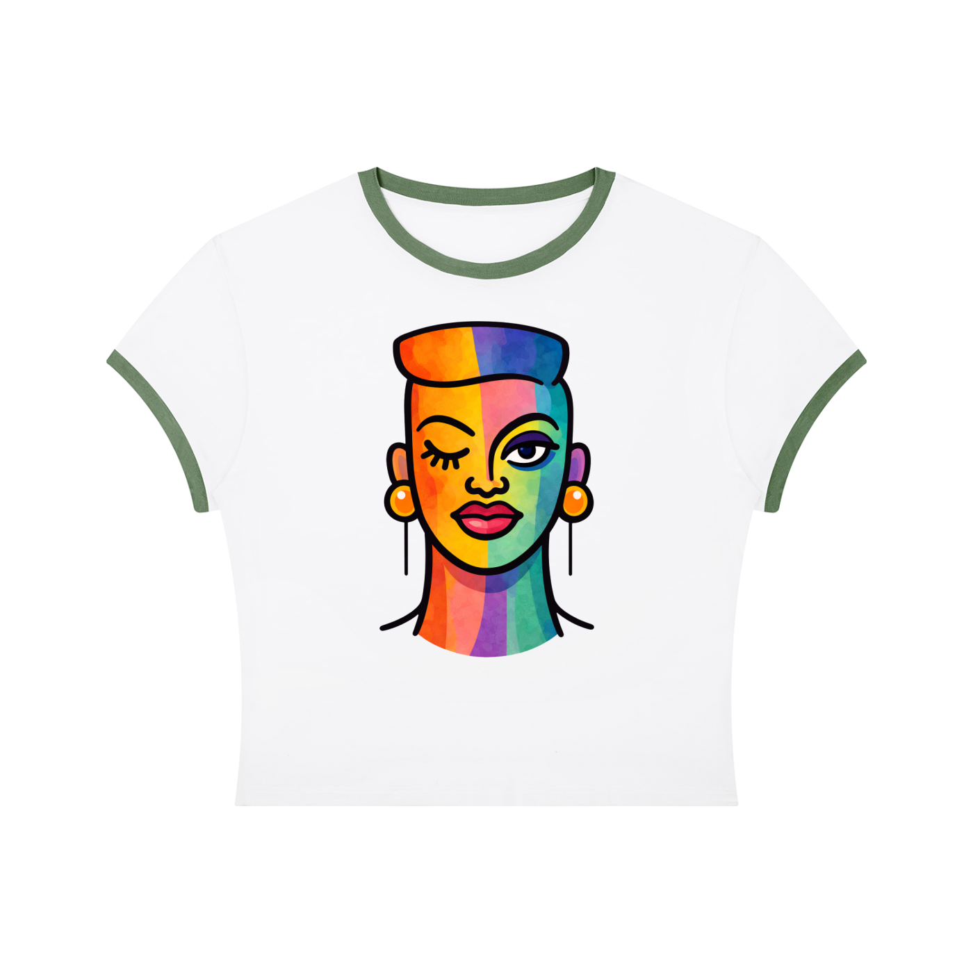 Proud Portraits: Darling Dyke | Crop Ringer Tee