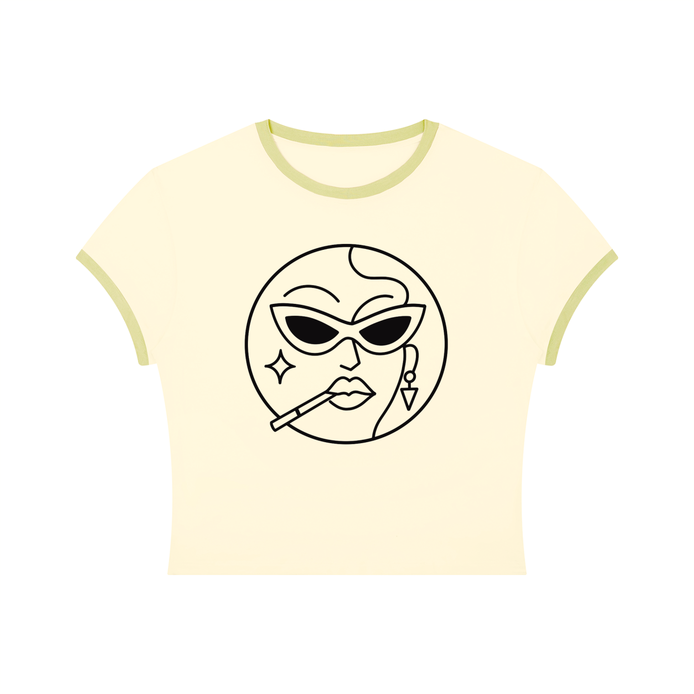 Faggy Queens: D | Crop Ringer Tee