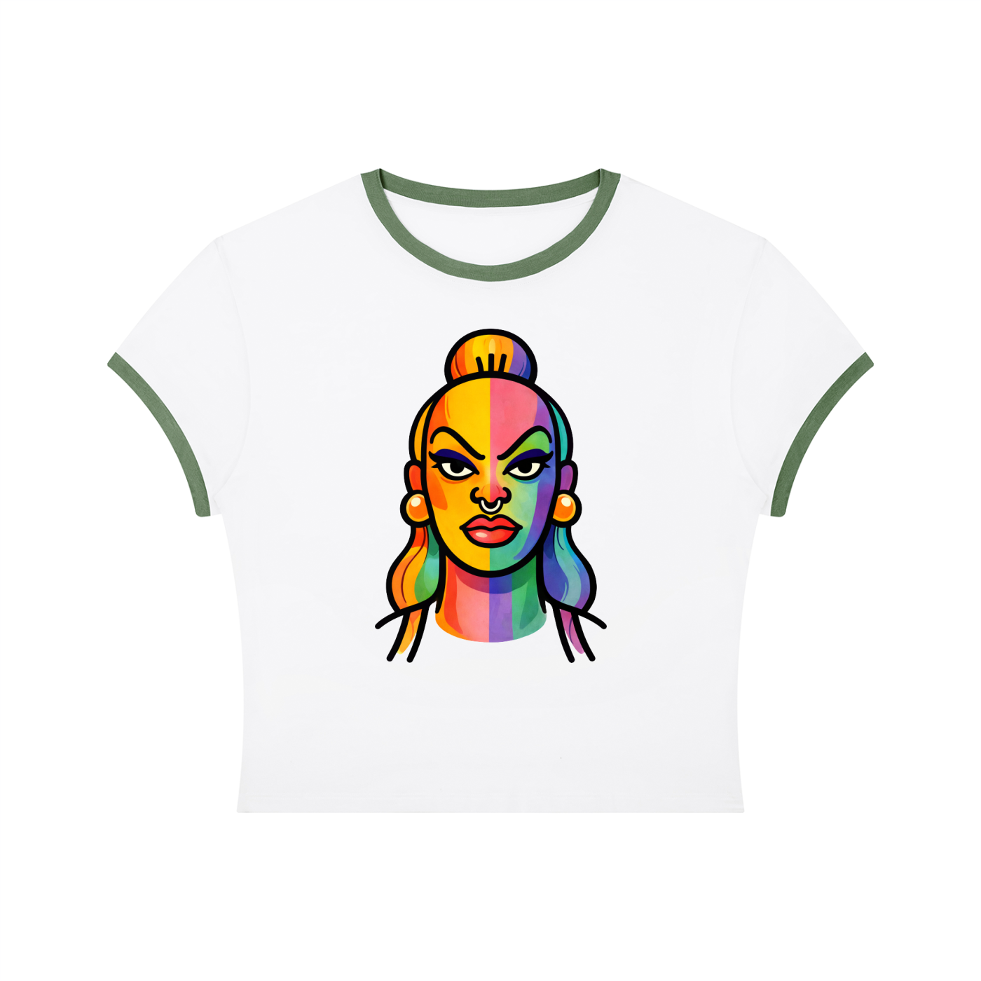 Proud Portraits: Club Kid | Crop Ringer Tee