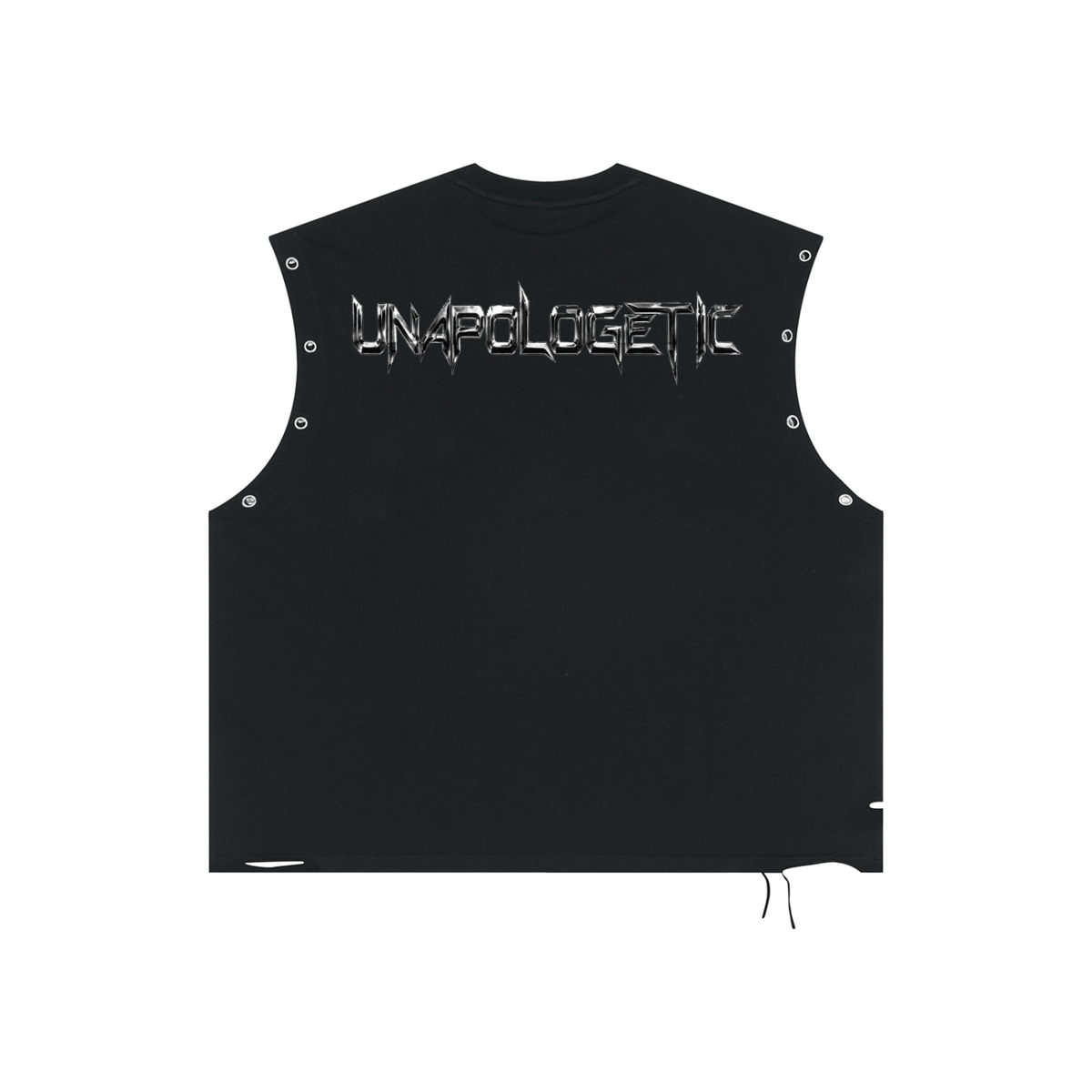 Distressed Grommet Eyelet Tank Top