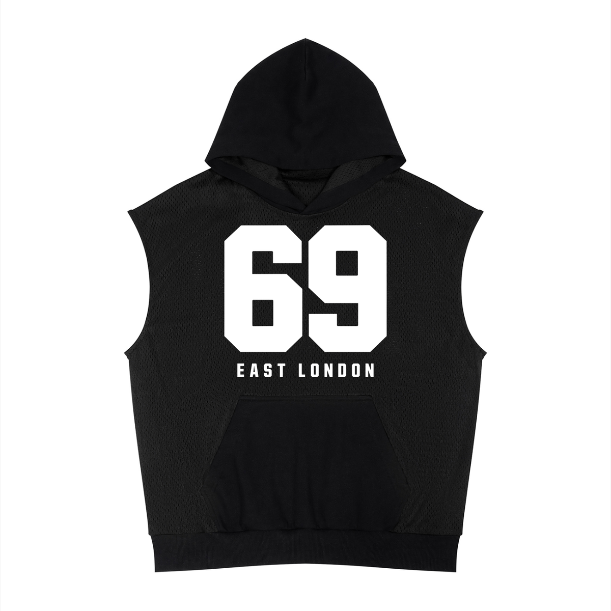 NeonQueer,69er,SleevelessHoodie,MeshHoodie,QueerFashion,LGBTQClothing,QueerStreetwear,EastLondonStyle,CampFashion,StatementStreetwear