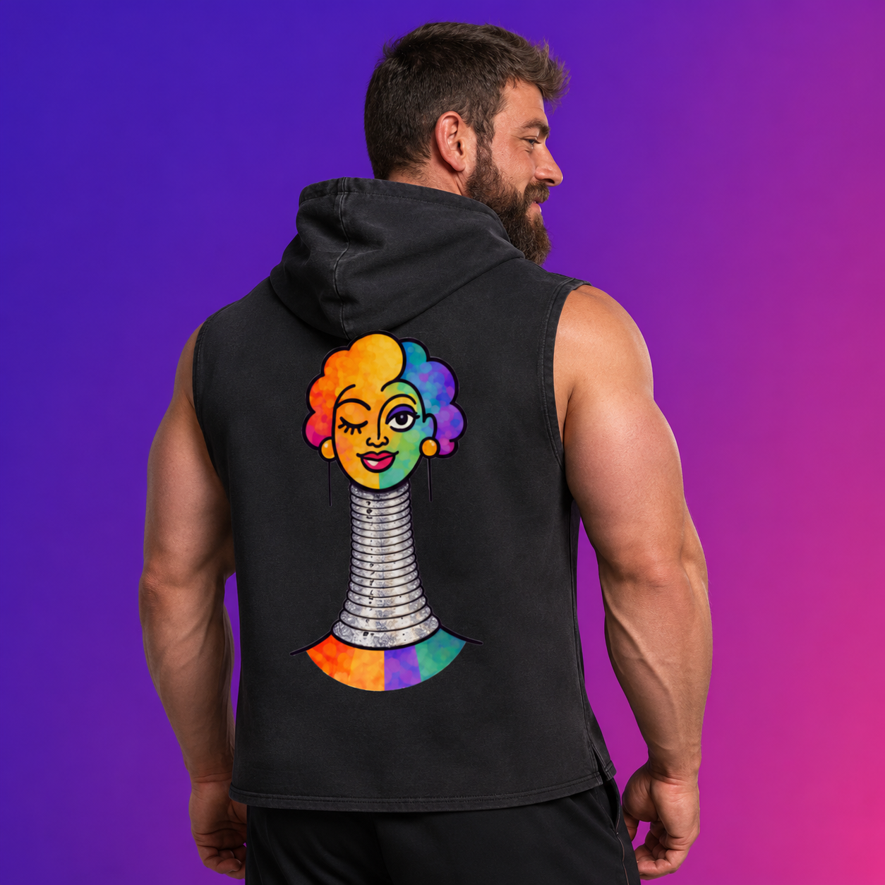 Proud Portraits: Kayan | Sleeveless Hoodie