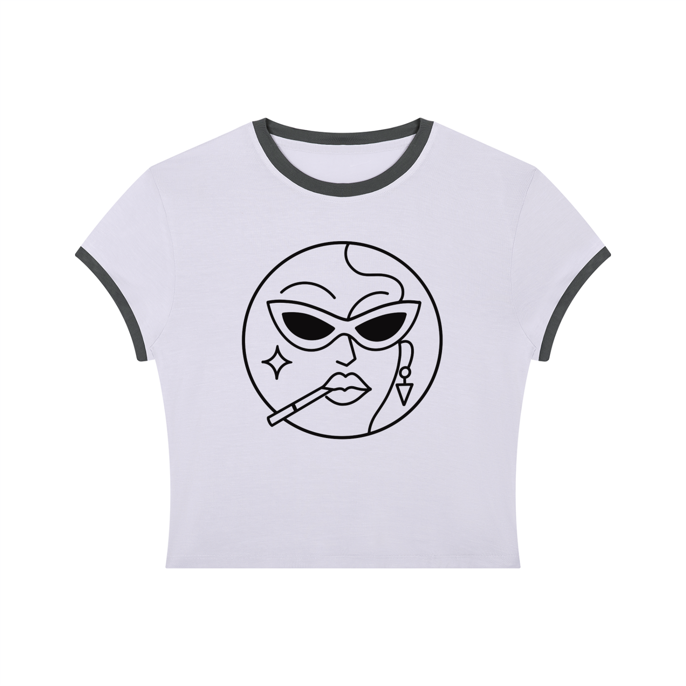 Faggy Queens: D | Crop Ringer Tee
