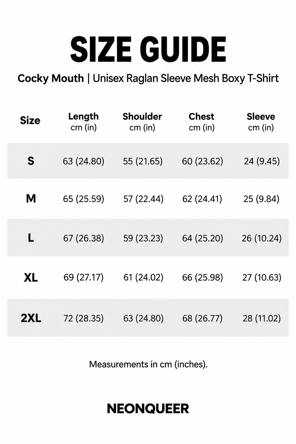 Cocky Mouth | Unisex Raglan Sleeve Mesh Boxy T-Shirt