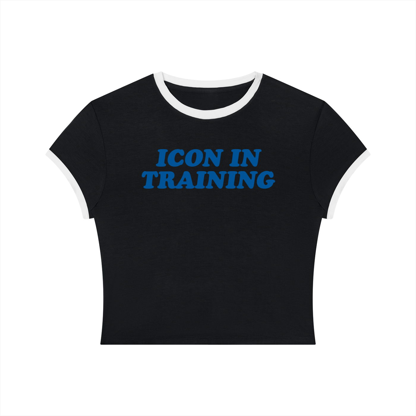 Queer Quotes: Icon in Training | Crop Ringer Tee