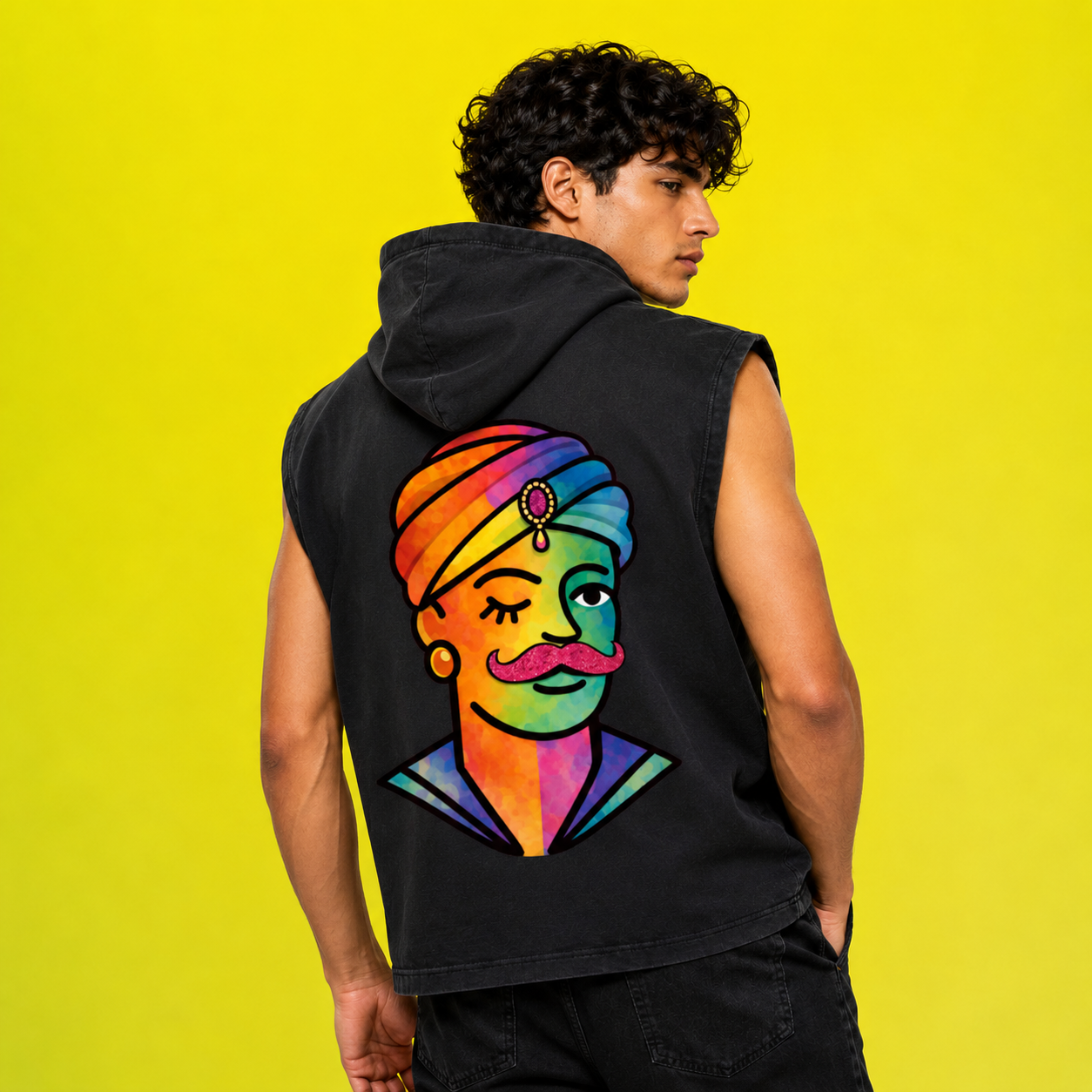 Proud Portraits: Turban Chic | Sleeveless Hoodie