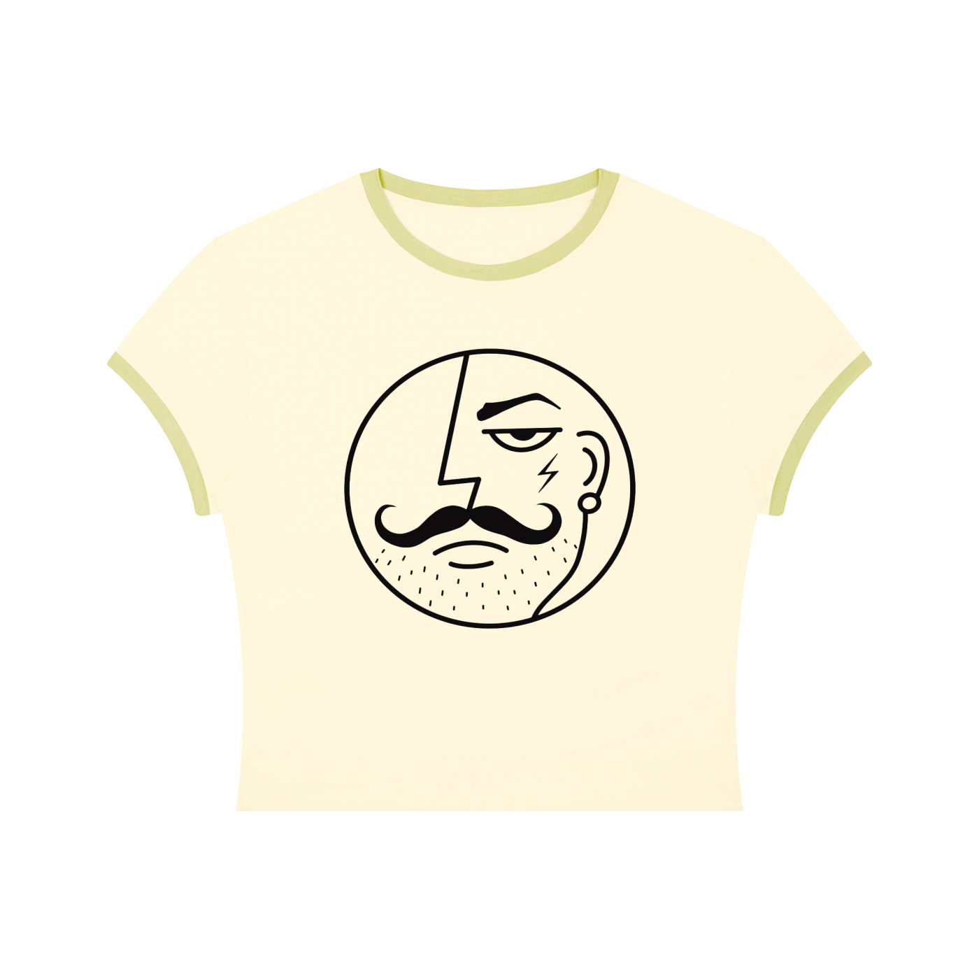Faggy Queens: B | Crop Ringer Tee