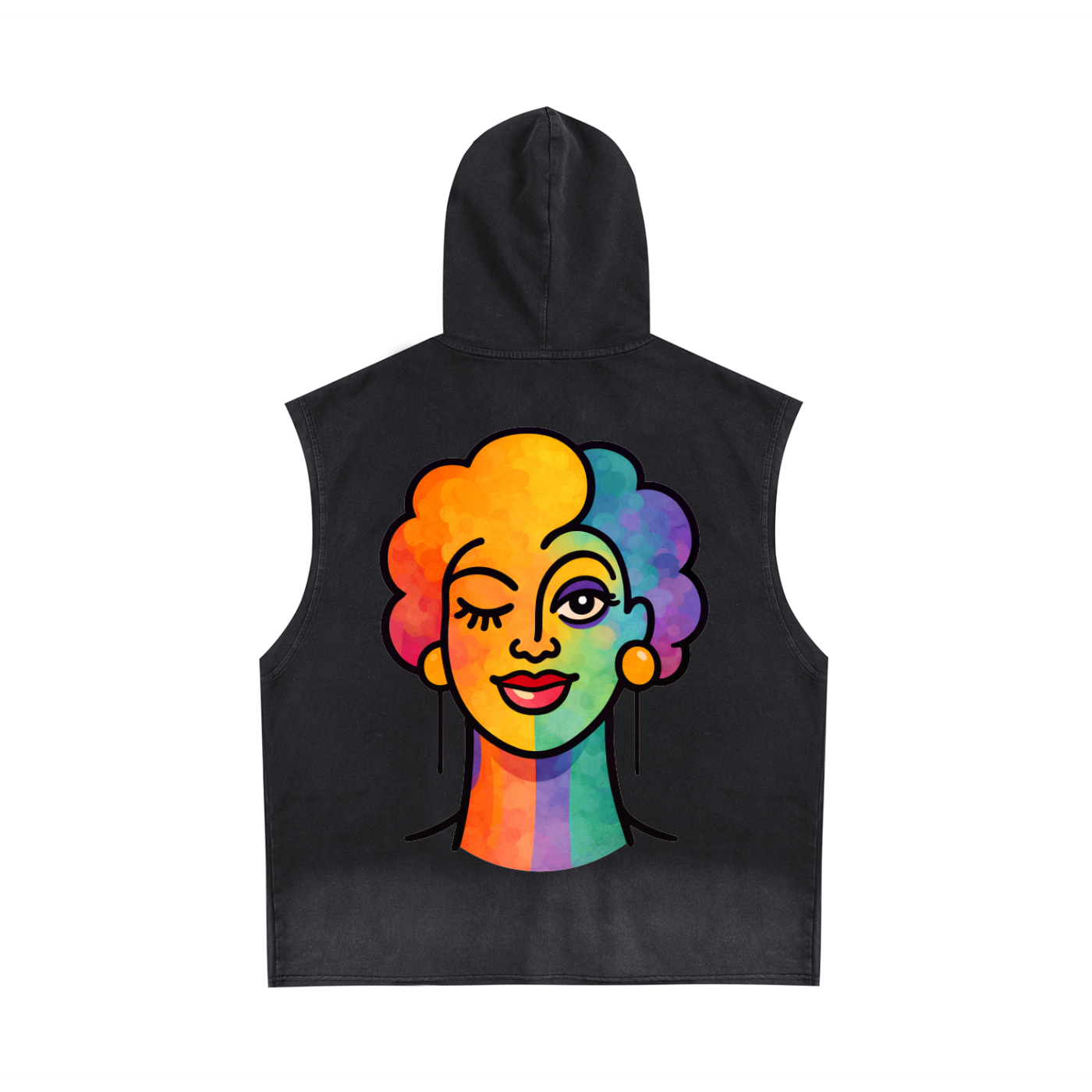 Proud Portraits: Femme Winker | Sleeveless Hoodie