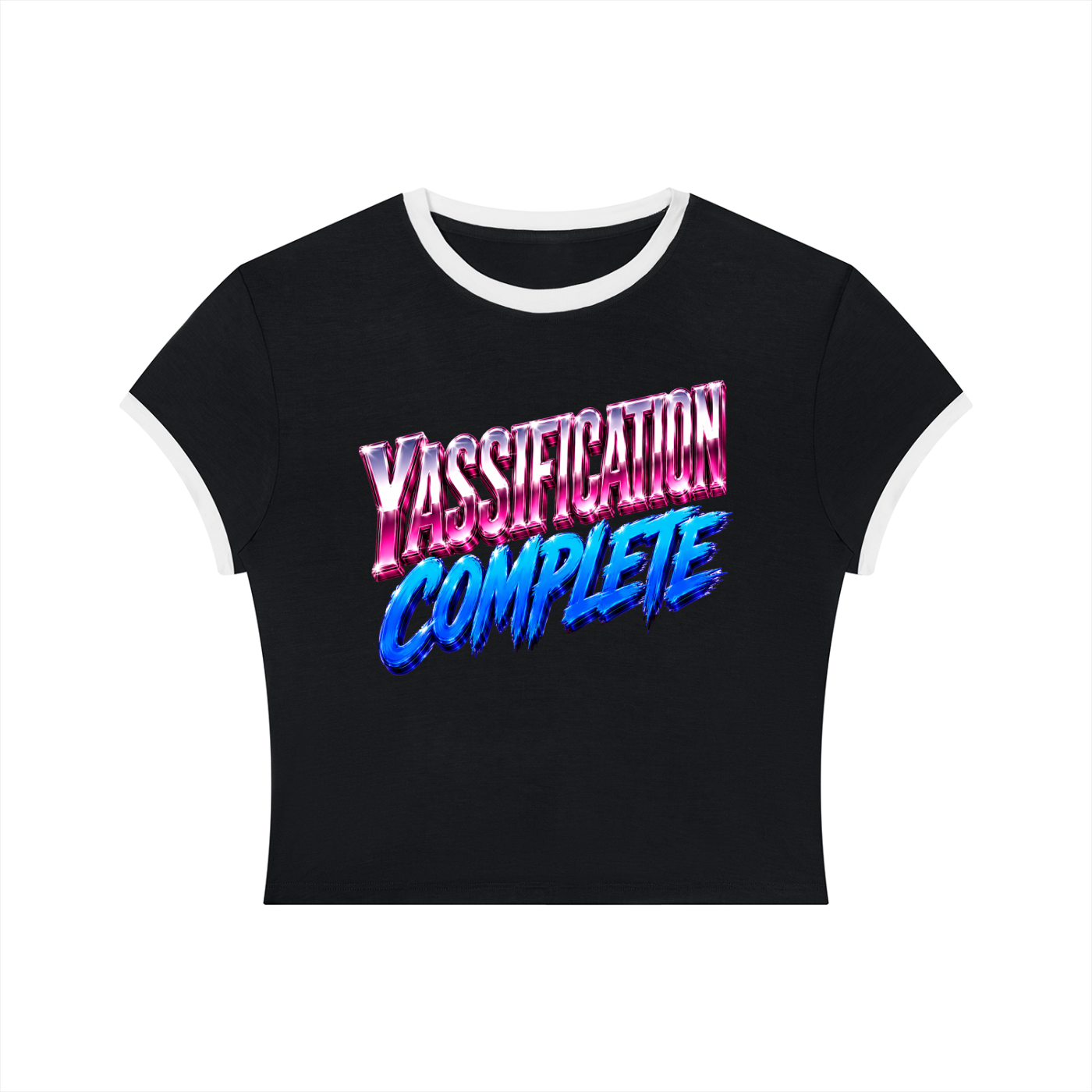 80s Anarchy: Yassification Complete | Crop Ringer Tee