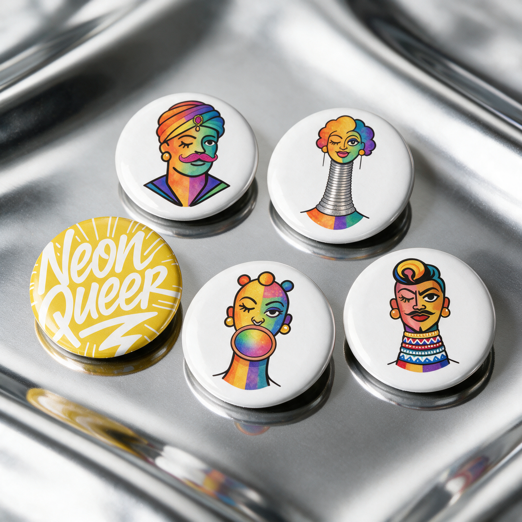 Proud Portraits 1 | Button Pins Set