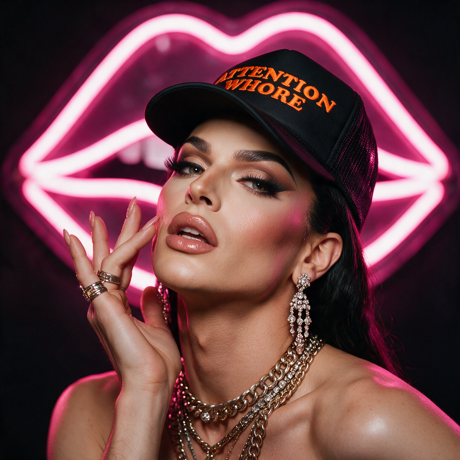 ATTENTION WHORE | Foam Trucker Cap