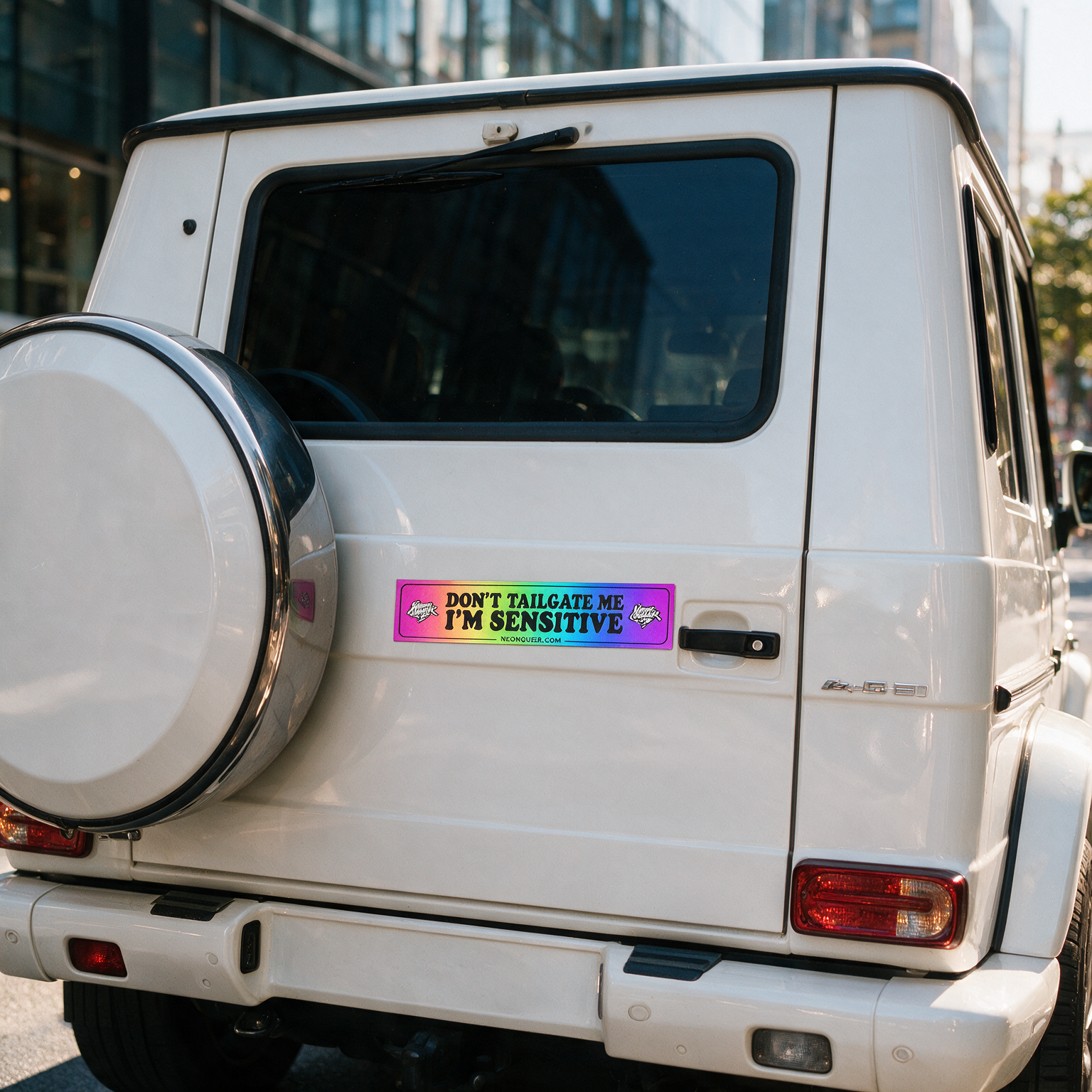 Queer Quotes: Don't Tailgate Me I'm Sensitive | Car Magnets