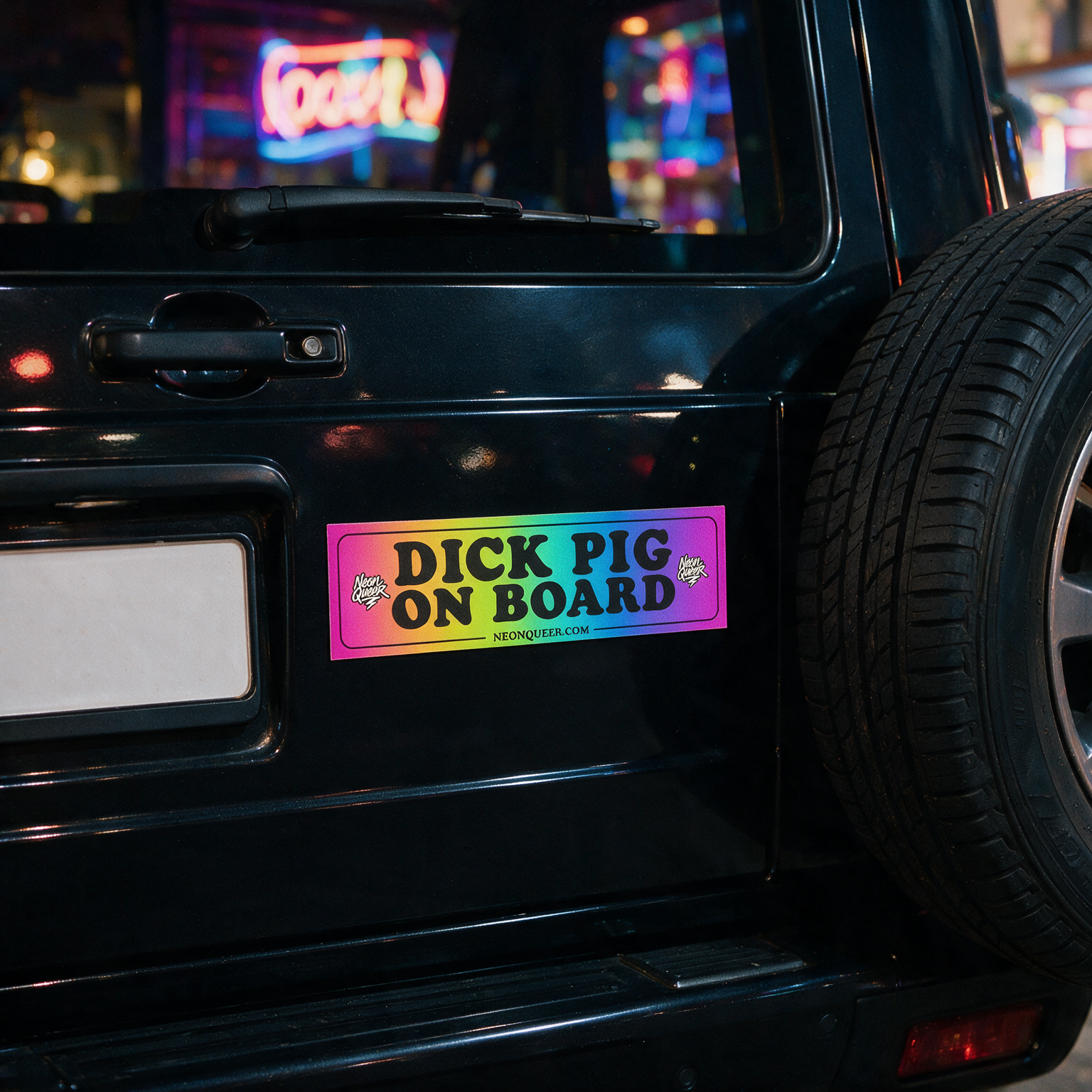 Queer Quotes: Dick Pig on Board | Car Magnets