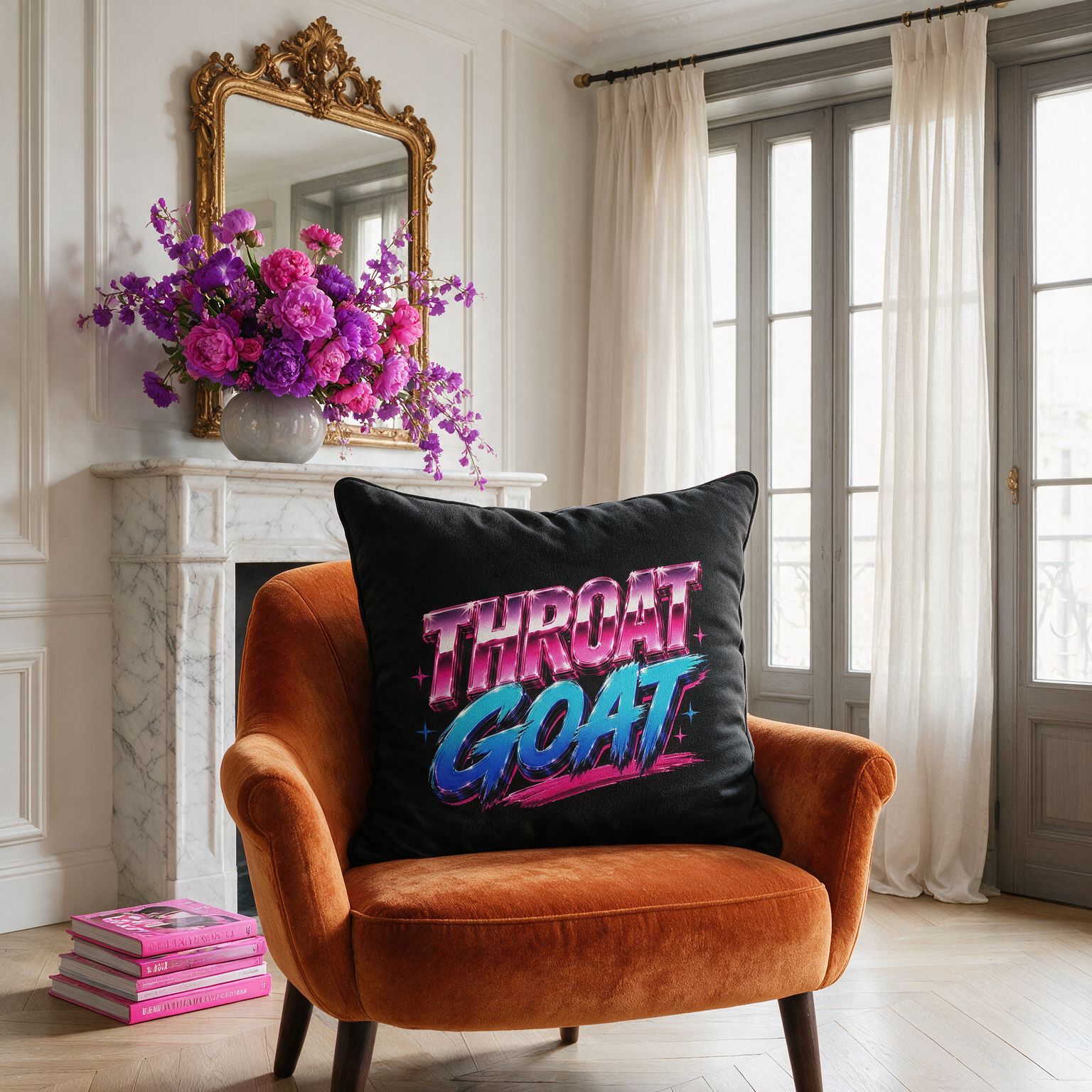 80s Anarchy: Throat Goat | Cushion