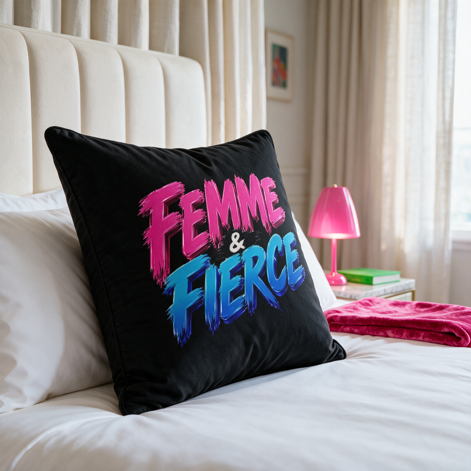 80s Anarchy: Femme & Fierce | Cushion