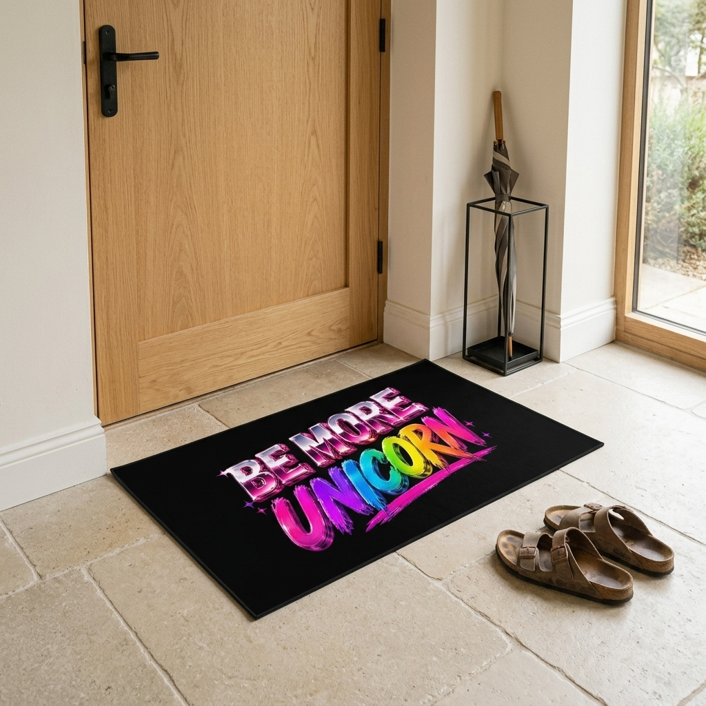 80s Anarchy: Be More Unicorn | Door Mats