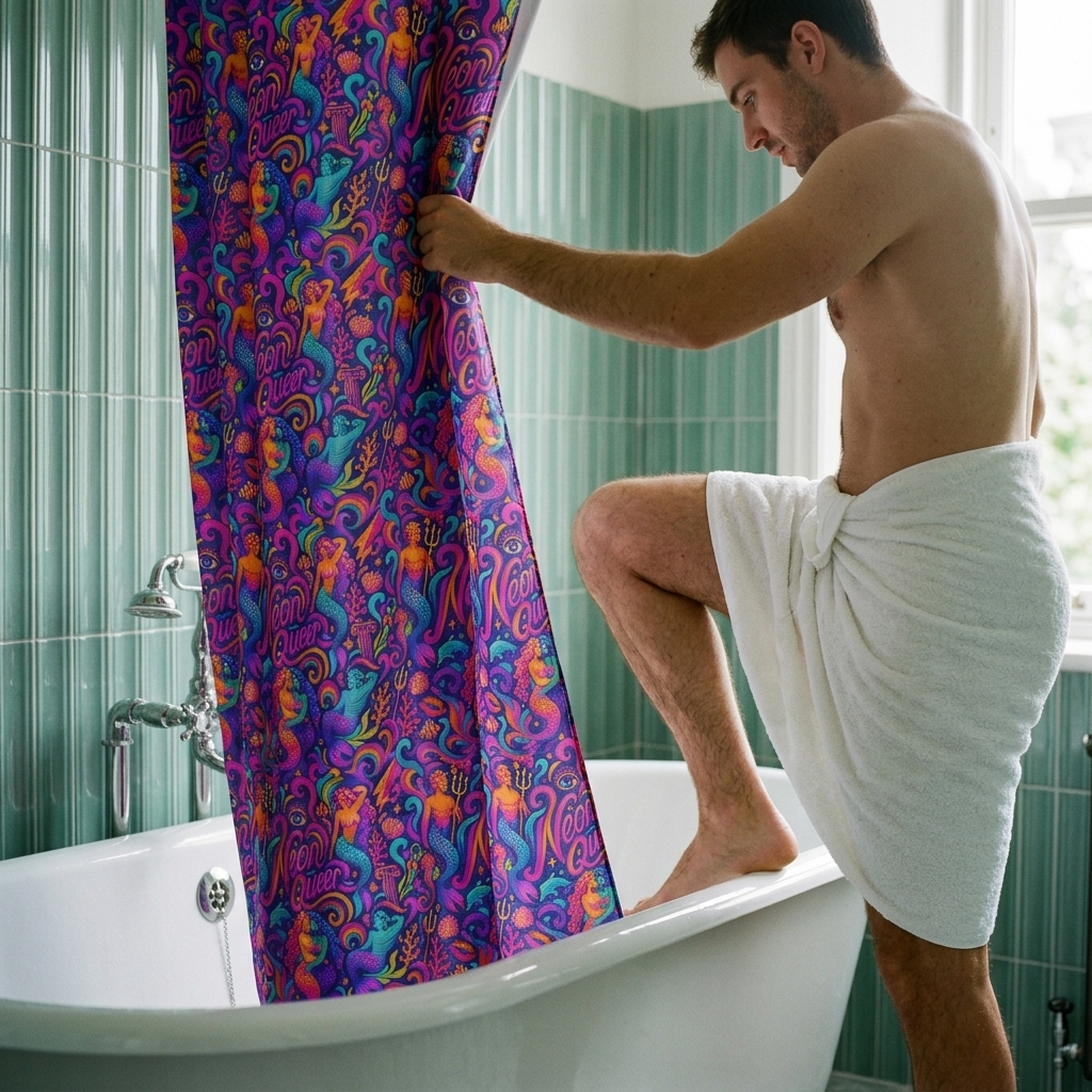 Shower Curtain | NQ Universe Pattern: Gaylantis
