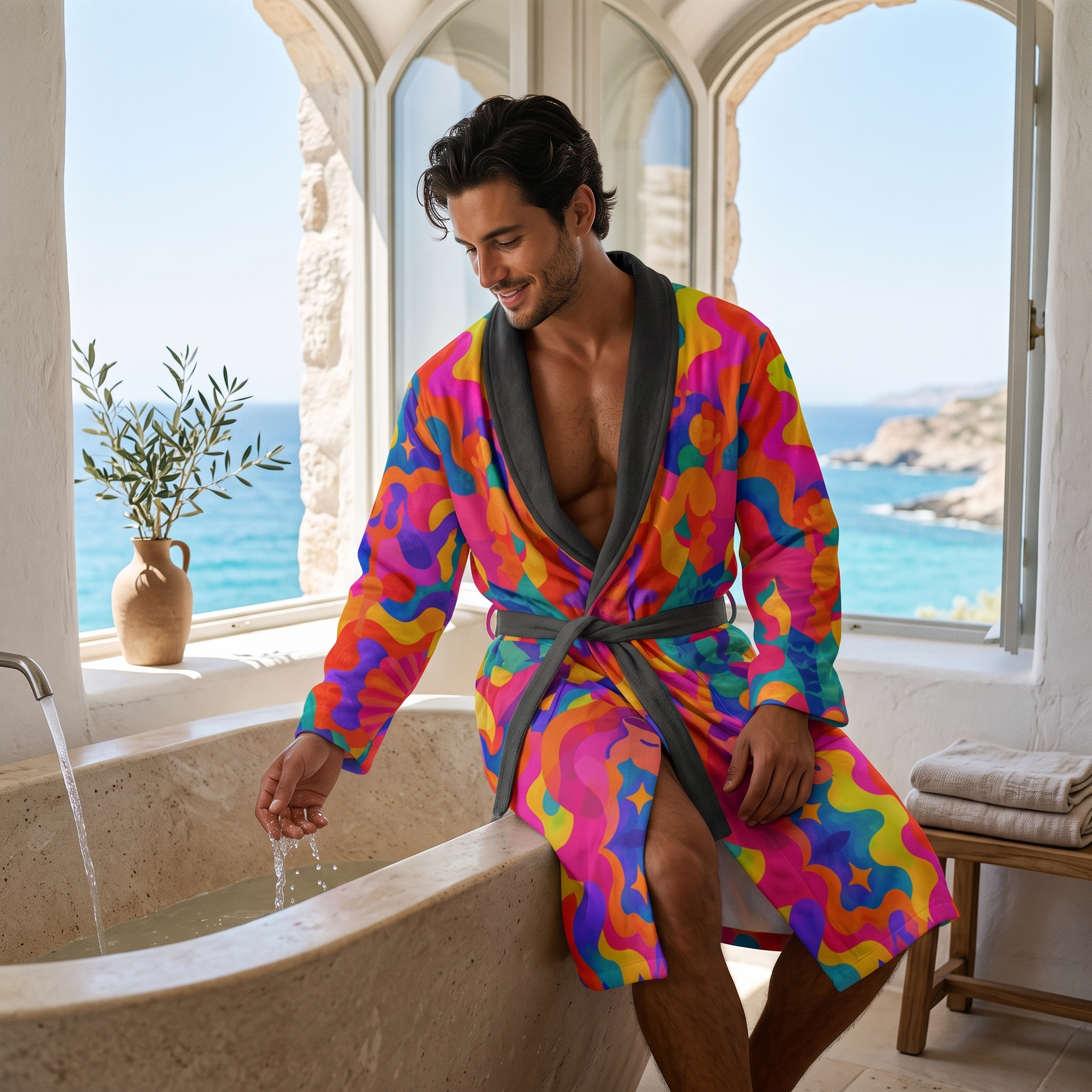 Dressing Gown | NQ Universe Pattern: Atlantis Utopia