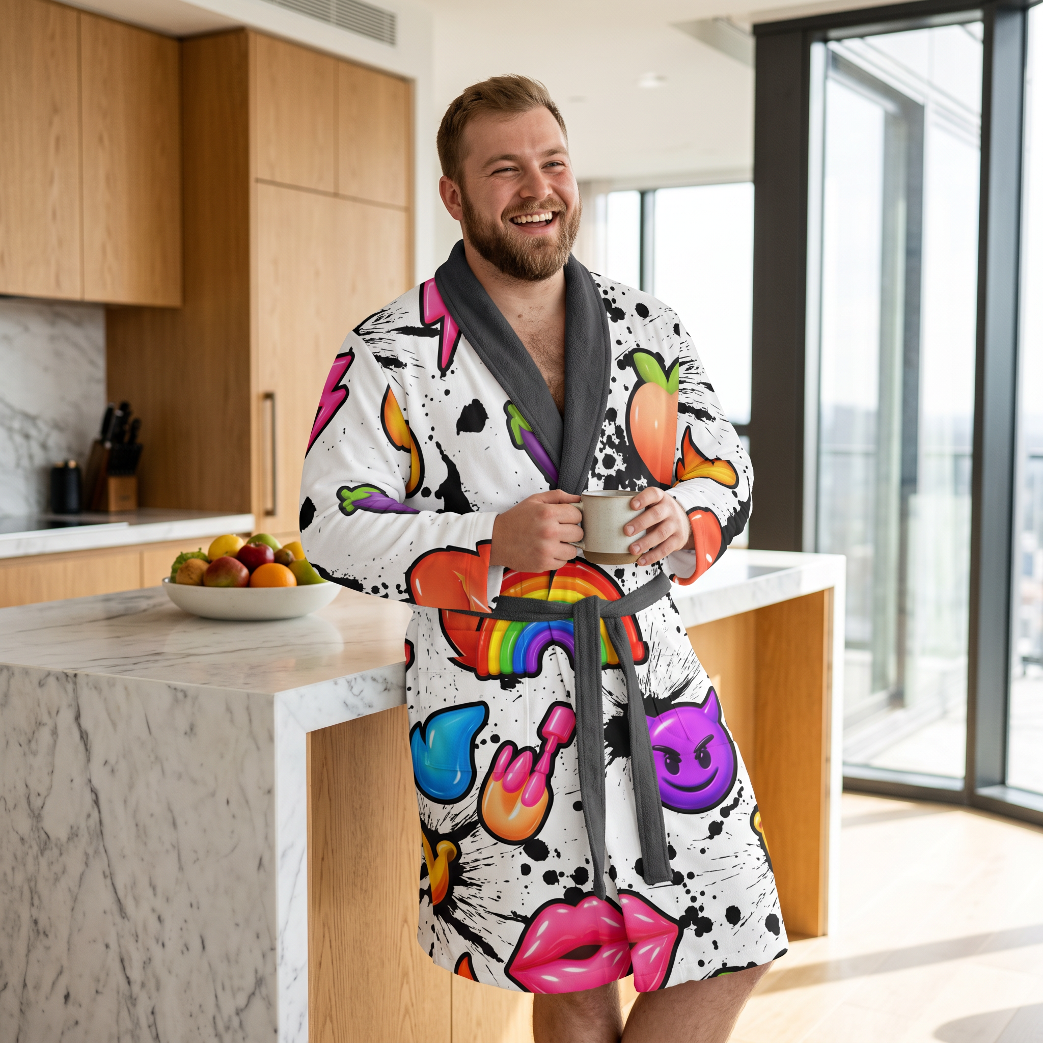Dressing Gown | NQ Universe Pattern: Emoji