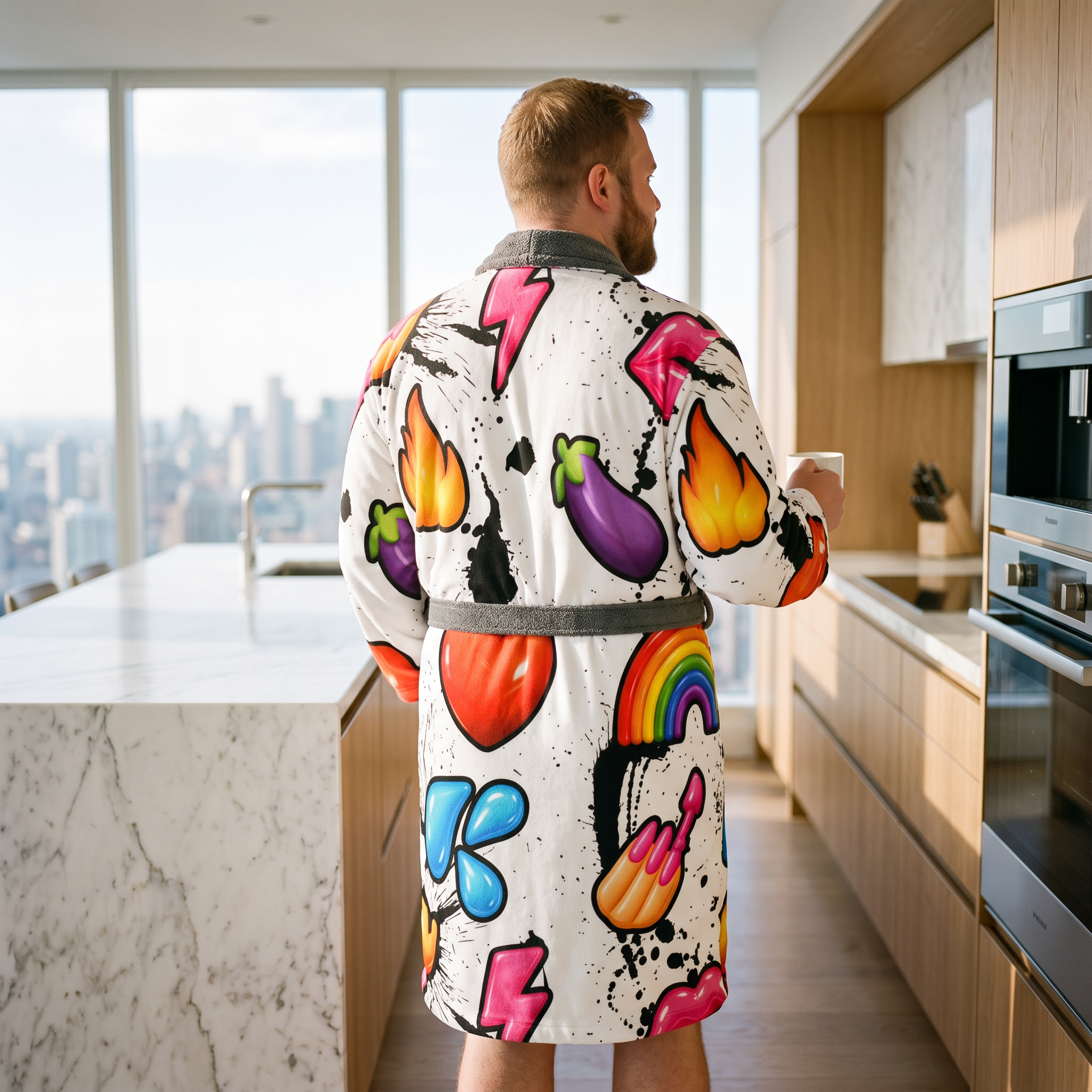 Dressing Gown | NQ Universe Pattern: Emoji