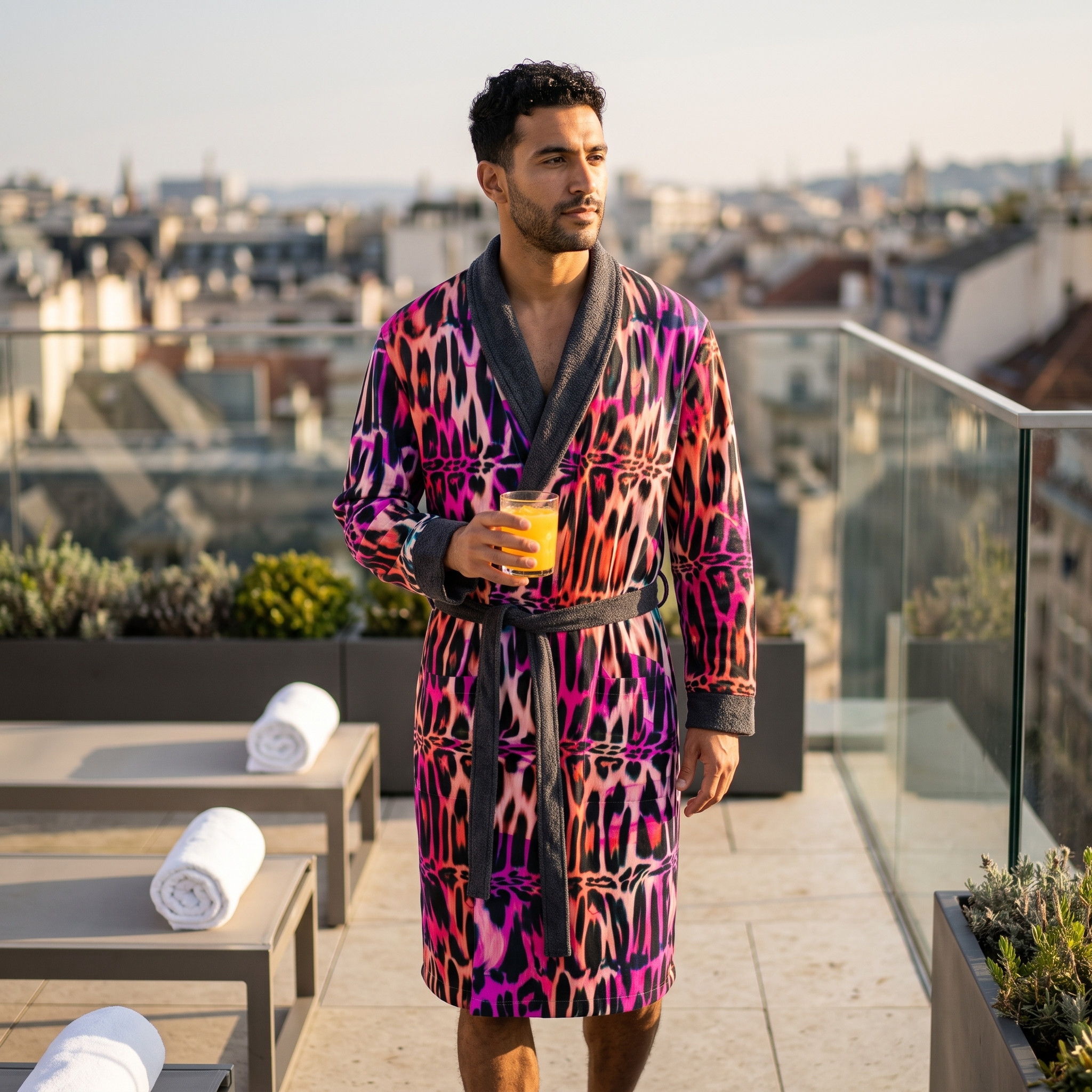 Dressing Gown | NQ Universe Pattern: Hyperpop Leopard