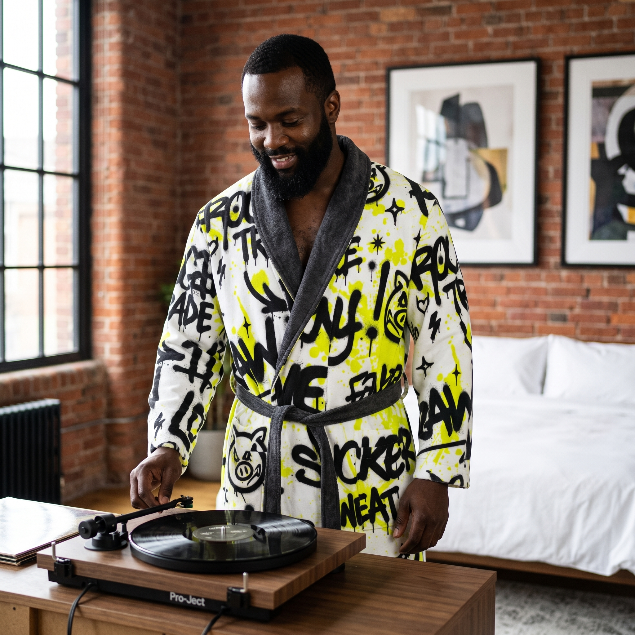 Dressing Gown | NQ Universe Pattern: Queer Graffiti