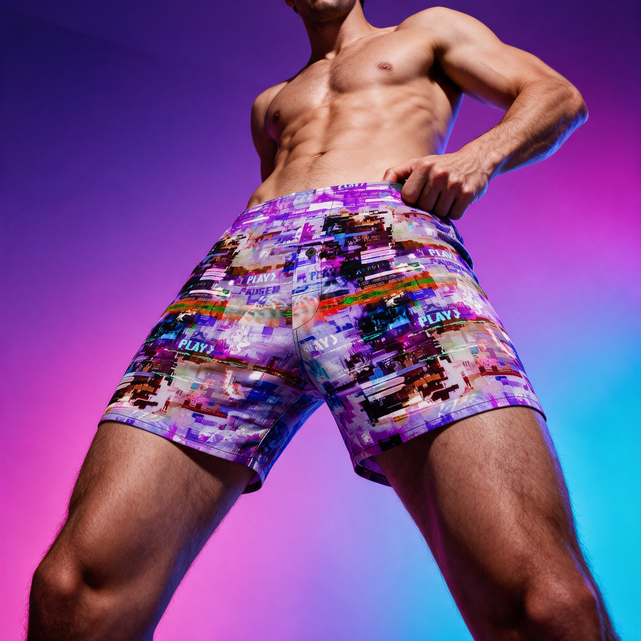 Boxer Shorts | NQ Universe Pattern: 80s Digi Porn