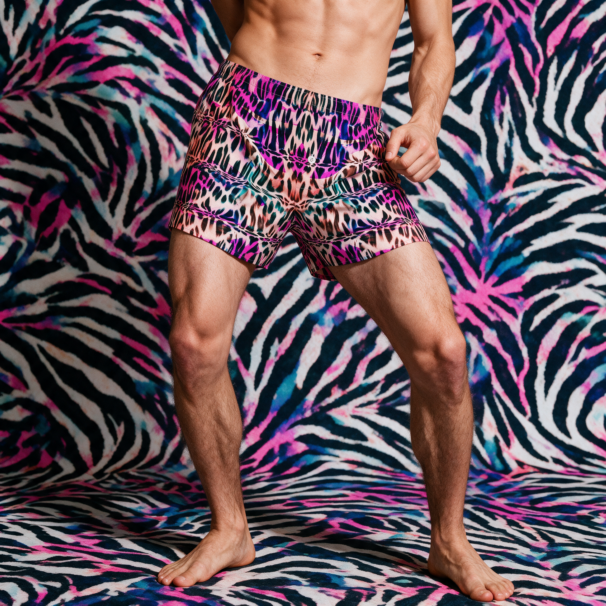 Boxer Shorts | NQ Universe Pattern: Hyperpop Leopard