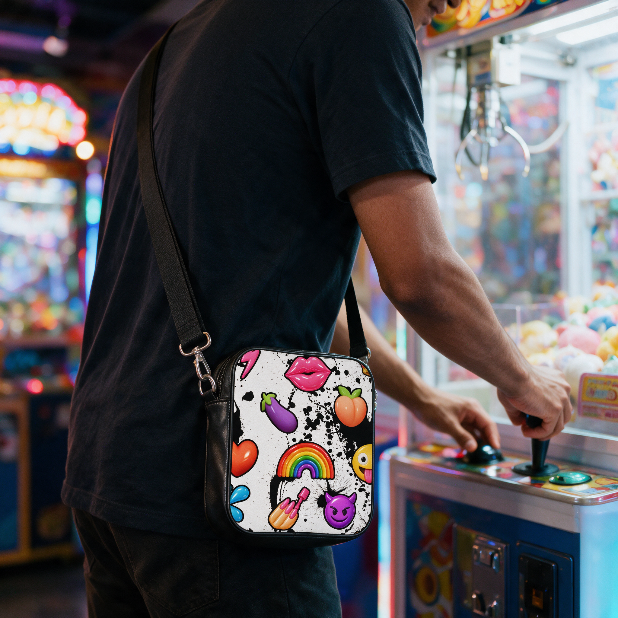 Shoulder Bag | NQ Universe Pattern: Emoji