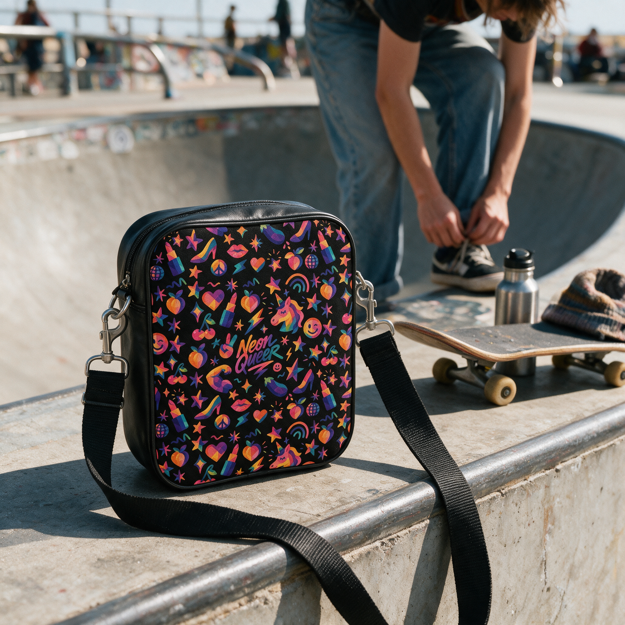 Shoulder Bag | NQ Universe Pattern: Queercore Alt