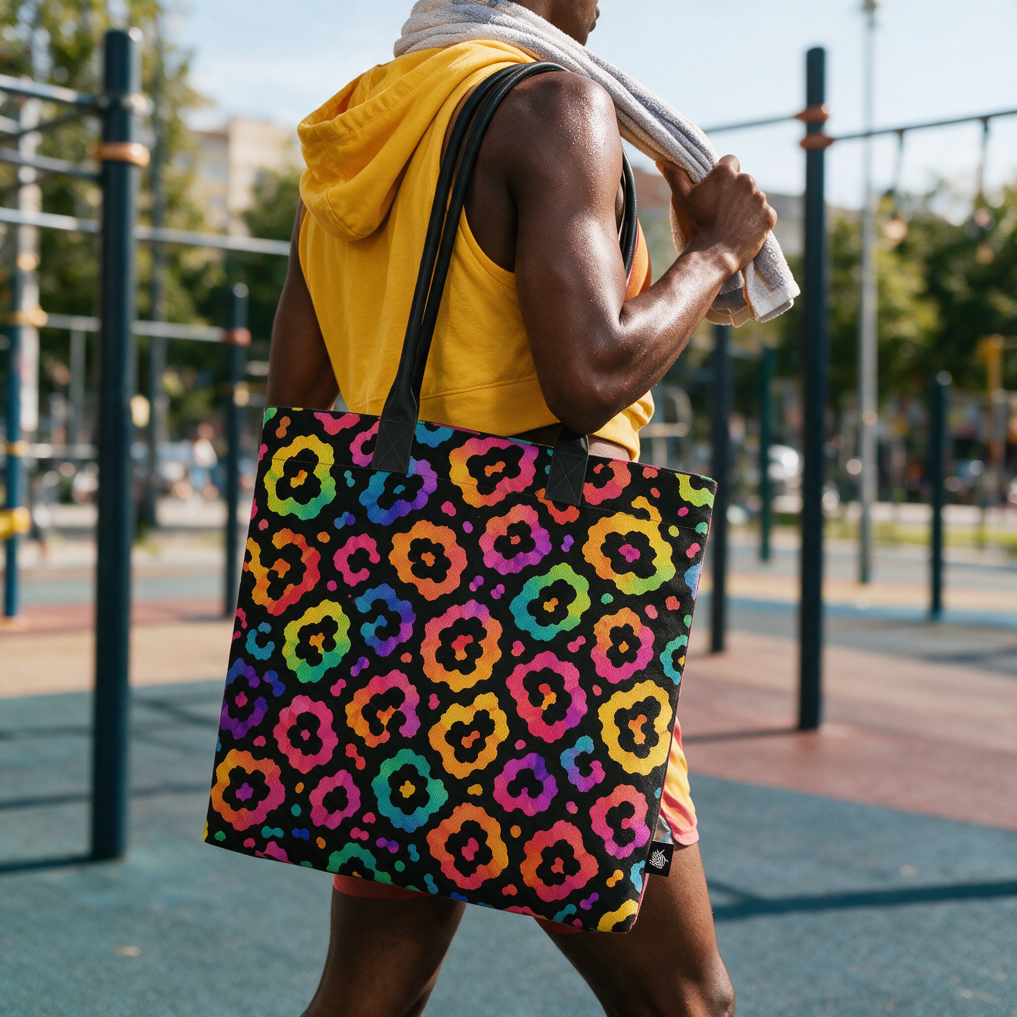 Tote Bag | NQ Universe Pattern: Spectrum Leopard