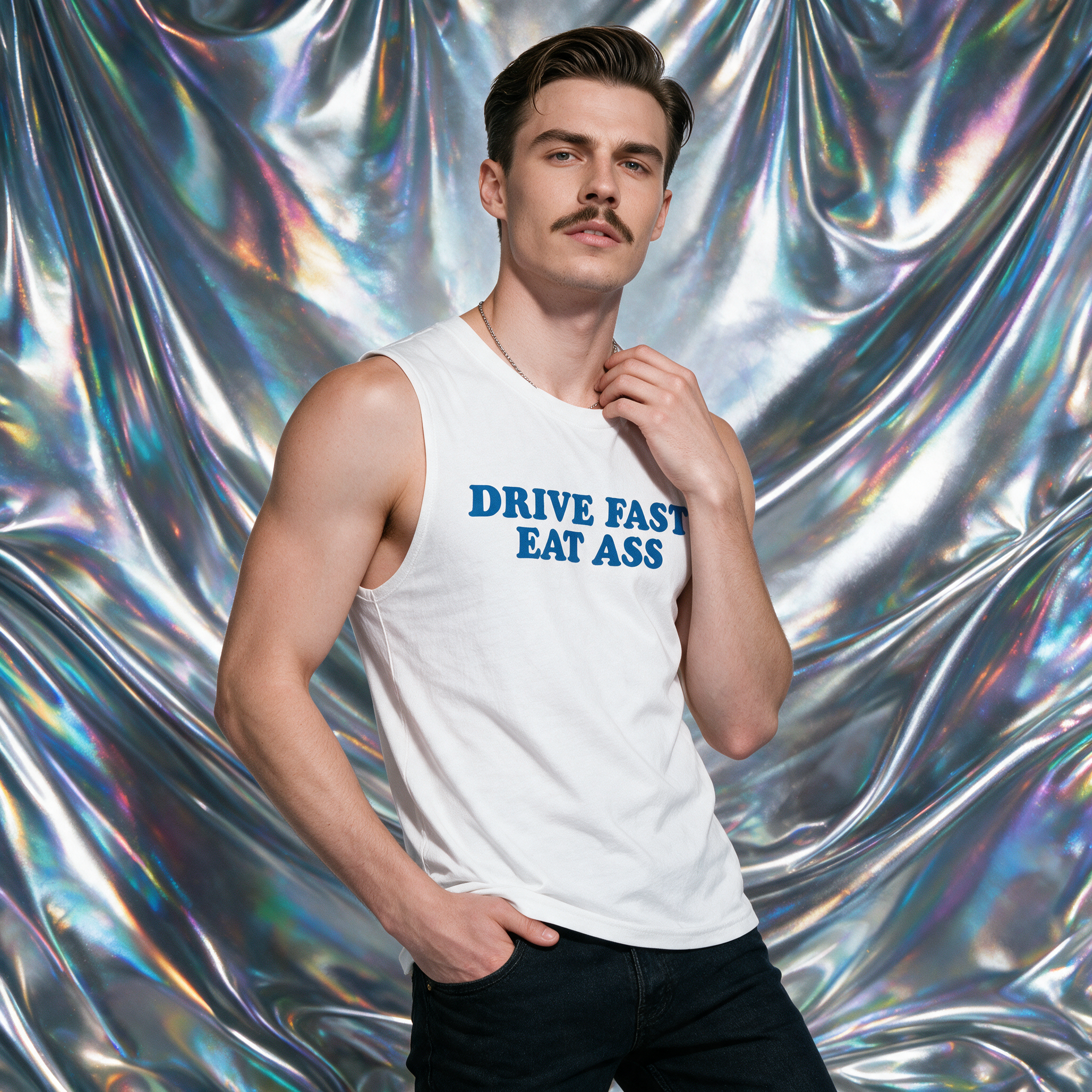 Queer Quotes: Drive Fast Eat Ass | Muscle Tee