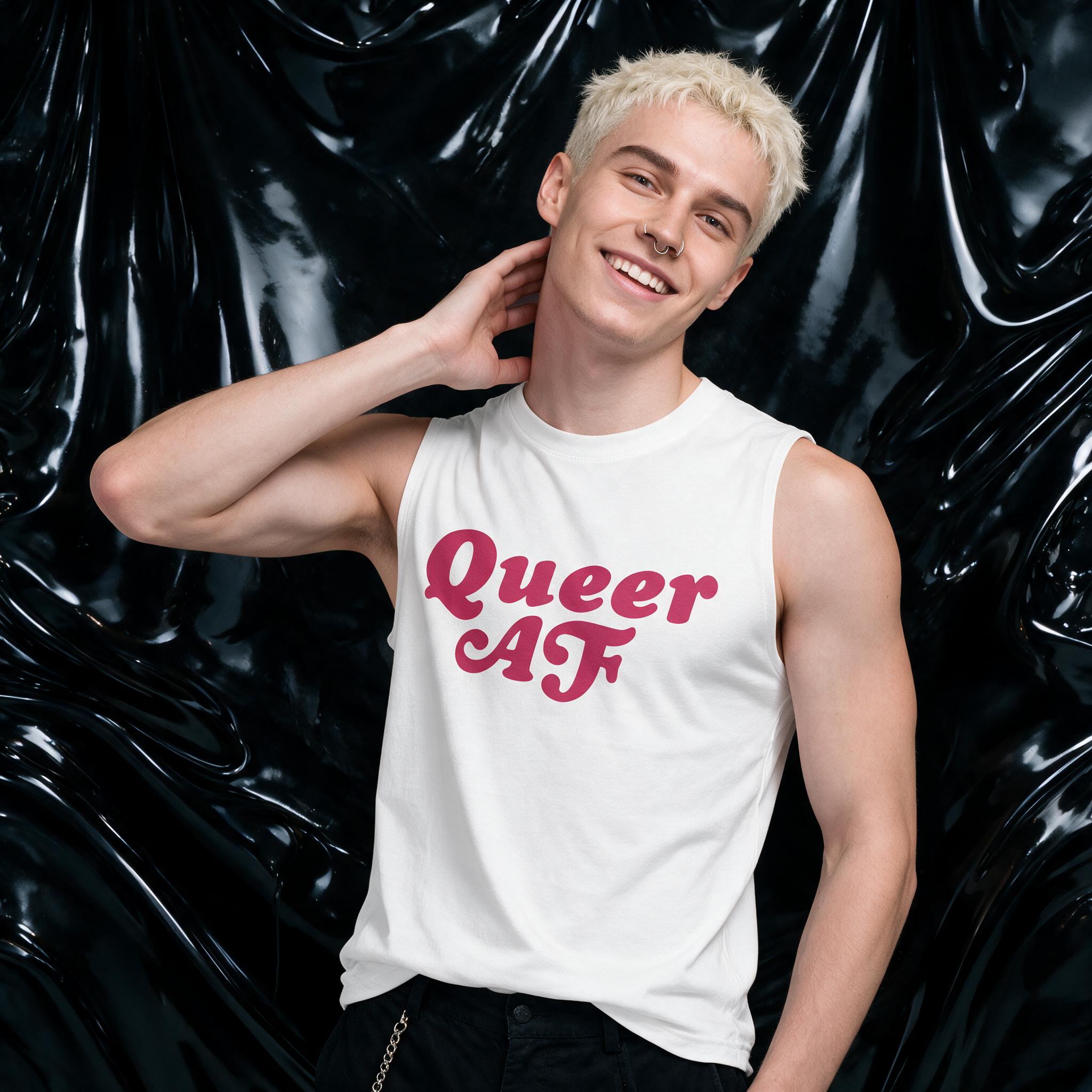 Queer Quotes: Queer AF | Muscle Tee